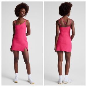 Beyond Yoga Spacedye Fearless Mini Dress in Vivid Pink
